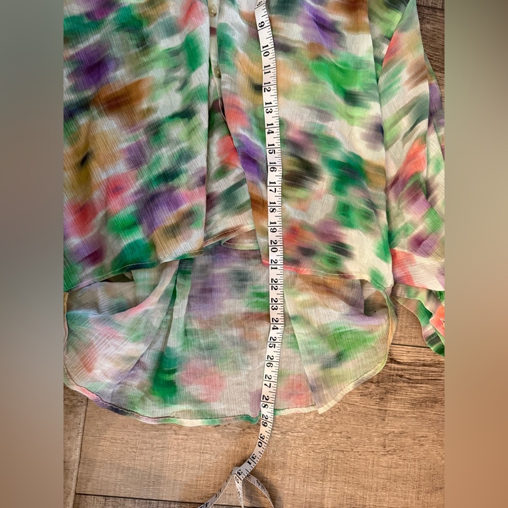 Anthropologie Pilcro Sidney Blouse Small Multicolored - Picture 8 of 9